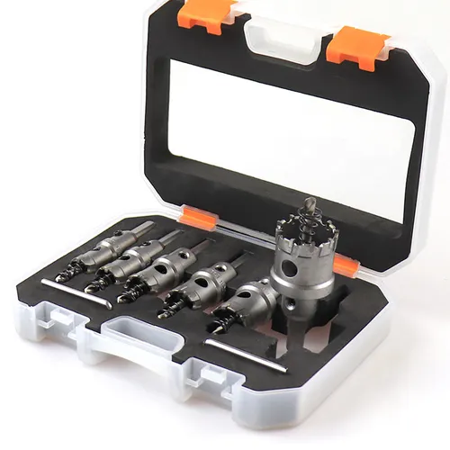 8-piece tungsten carbide drill bit hole saw set