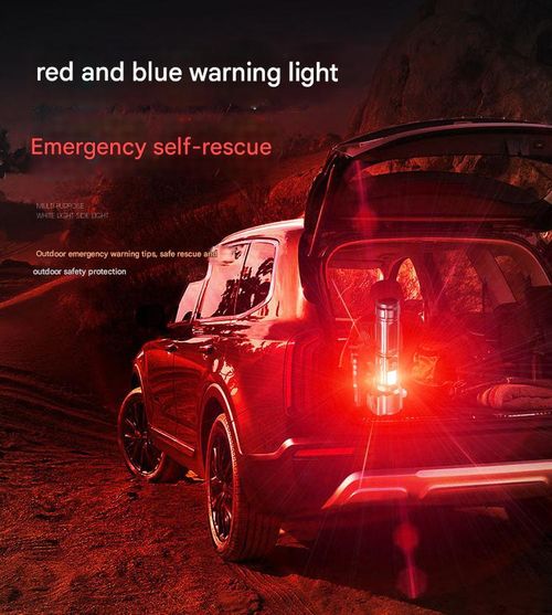 Safety Hammer White Laser Flashlight LED Super Bright Long-Range Type-C Rechargeable COB Side Light Dual Light Source