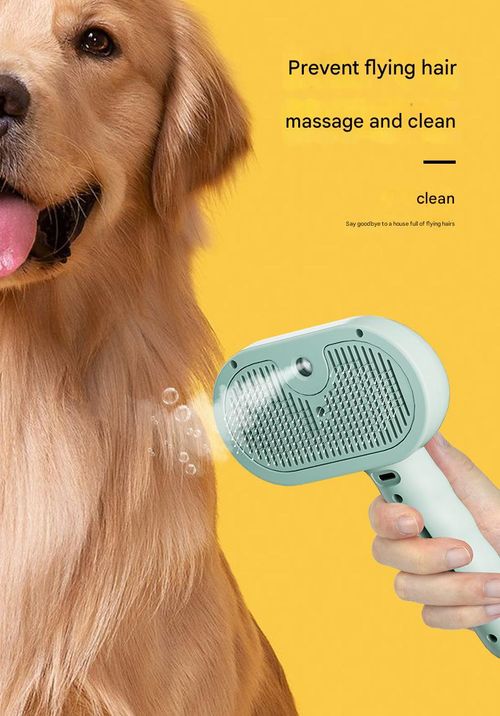 Groom your pet at home! This electric spray massage comb is convenient and saves you money.