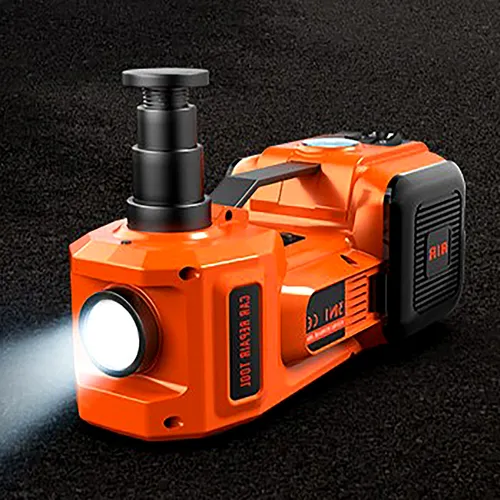 12V Car 3-in-1 Tool! Hydraulic Jack + Air Pump + Tire Changing Kit, a must-have for all car enthusiasts.