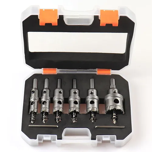 8-piece tungsten carbide drill bit hole saw set
