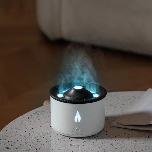 Small Volcano Humidifier Aromatherapy Machine Flame Jellyfish Aromatherapy Machine Essential Oil Home Purifier