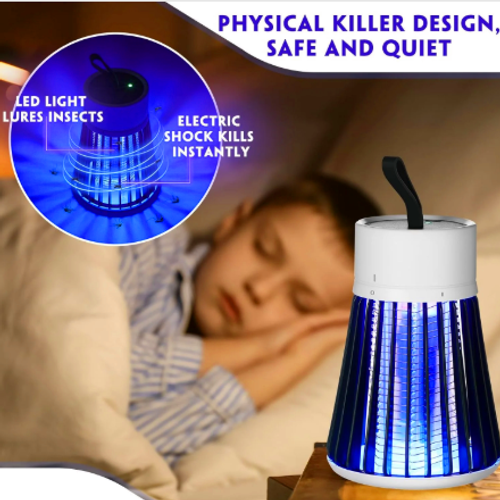 Rechargeable USB Mosquito Killer Lamp Silent UV Bug Zapper, Safe & Chemical FreeUse with confidence
