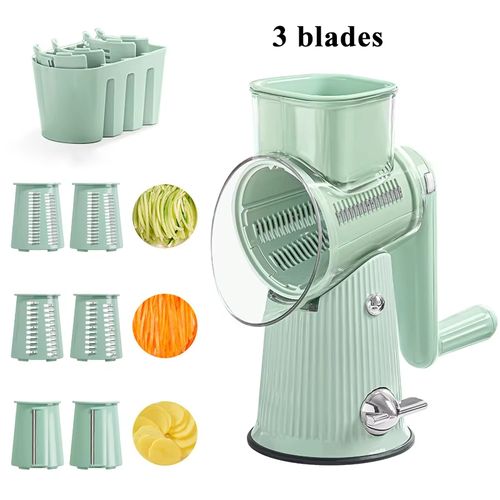 Multifunctional stainless steel Madolin drum vegetable cutter grater slicer