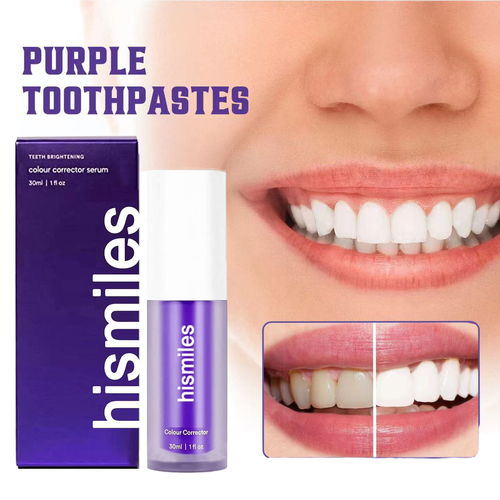 Adult whitening household chemical toothpaste whitening toothpaste purple herbal oral cleaning