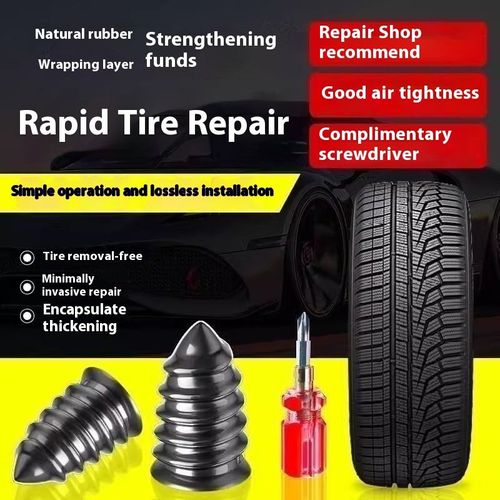 Emergency vacuum tire special rubber nail tire repair artifact car tire electric vehicle motorcycle universal non-destructive fast tire repair nail within 0.1-5mm (cannot be used for a long time)