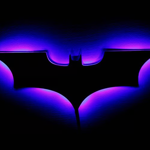 ⚡🦇16 colors 3D creative superhero LED atmosphere wall light