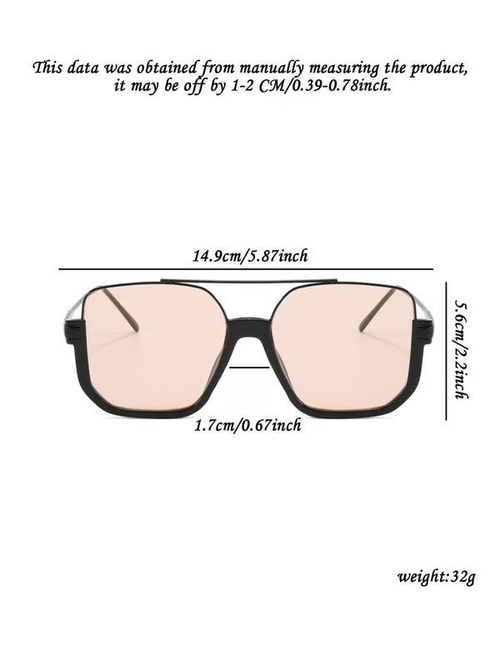 Unisex fashionable and versatile tinted lens sunglasses
