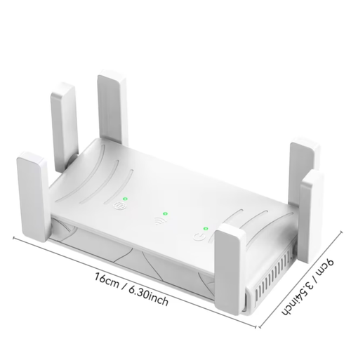 Wireless router, wireless network router, equipped with 6 5dBi high-gain antennas, one-click installation, coverage area up to 2500 square feet