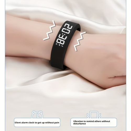 2026 New Style Multi-functional Simple and Fashionable Unisex Electronic Watch with Alarm, Pedometer, Timer and Night Light