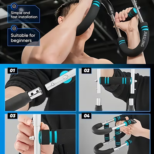 U-shaped multi-functional adjustable arm strength trainer