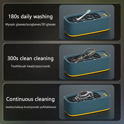 Ultrasonic cleaning machine contact lens cleaning box household timer jewelry watch toothbrush high frequency vibration