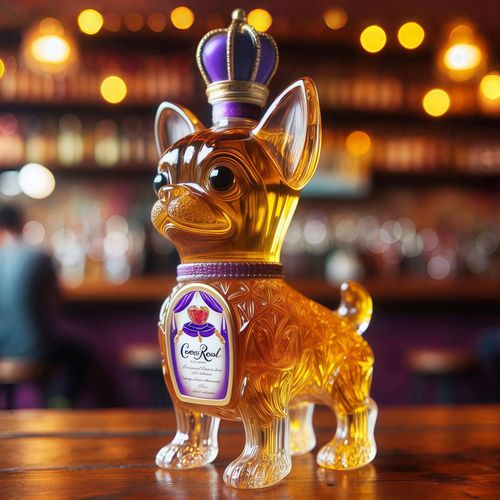 Funny Chihuahua Whiskey Bottle