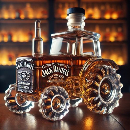 🚜🥃Tractor Whiskey Bottle