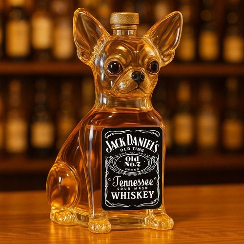 Chihuahua Whiskey Bottle