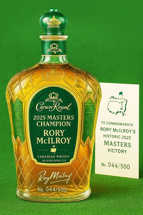 Rory McIlroy 2025 Masters Champion Limited Edition Whiskey Bottle Series