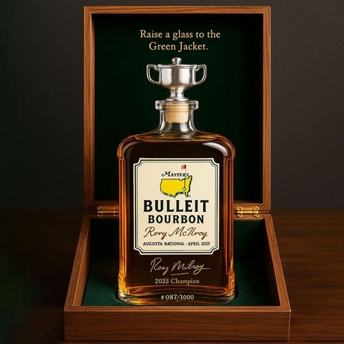 ⭐Rory McIlroy 2025 Masters Champion Limited Edition Whiskey Bottle Series