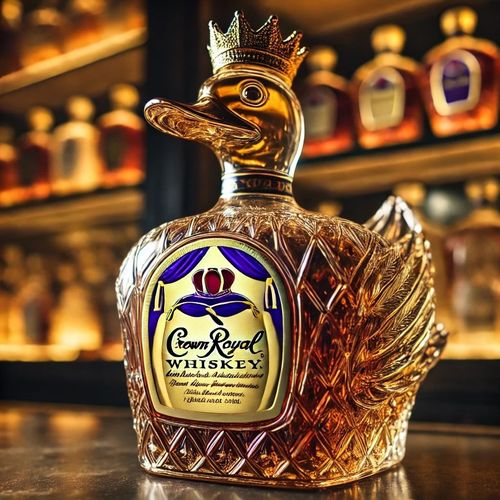 Golden Duck Whiskey Bottle