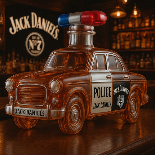 Police Car Whiskey Bottle