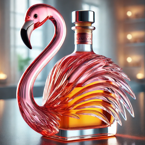 🦩Flamingos Wine Bottle