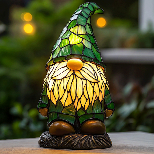 Green Gnome Lamp