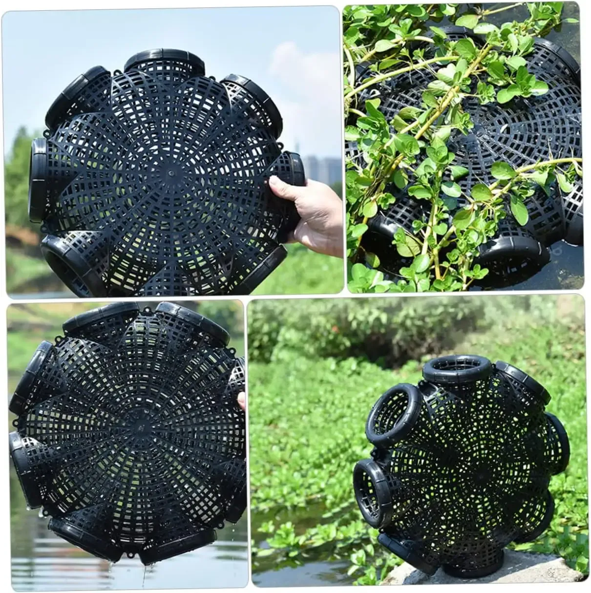 Plastic cage for catching eel, shrimp, fish