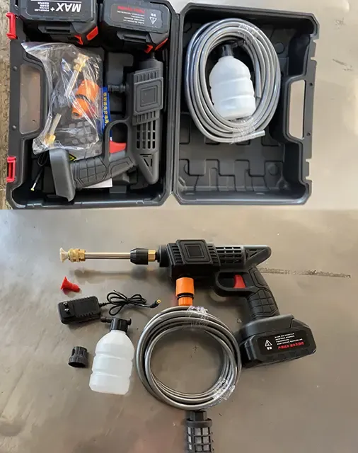 r Washer High Pressure Cleaner 21v Car Wash Water Gun Spray Gun Hose High Pressure Cleaning GunsCordless Washer Electric Ca