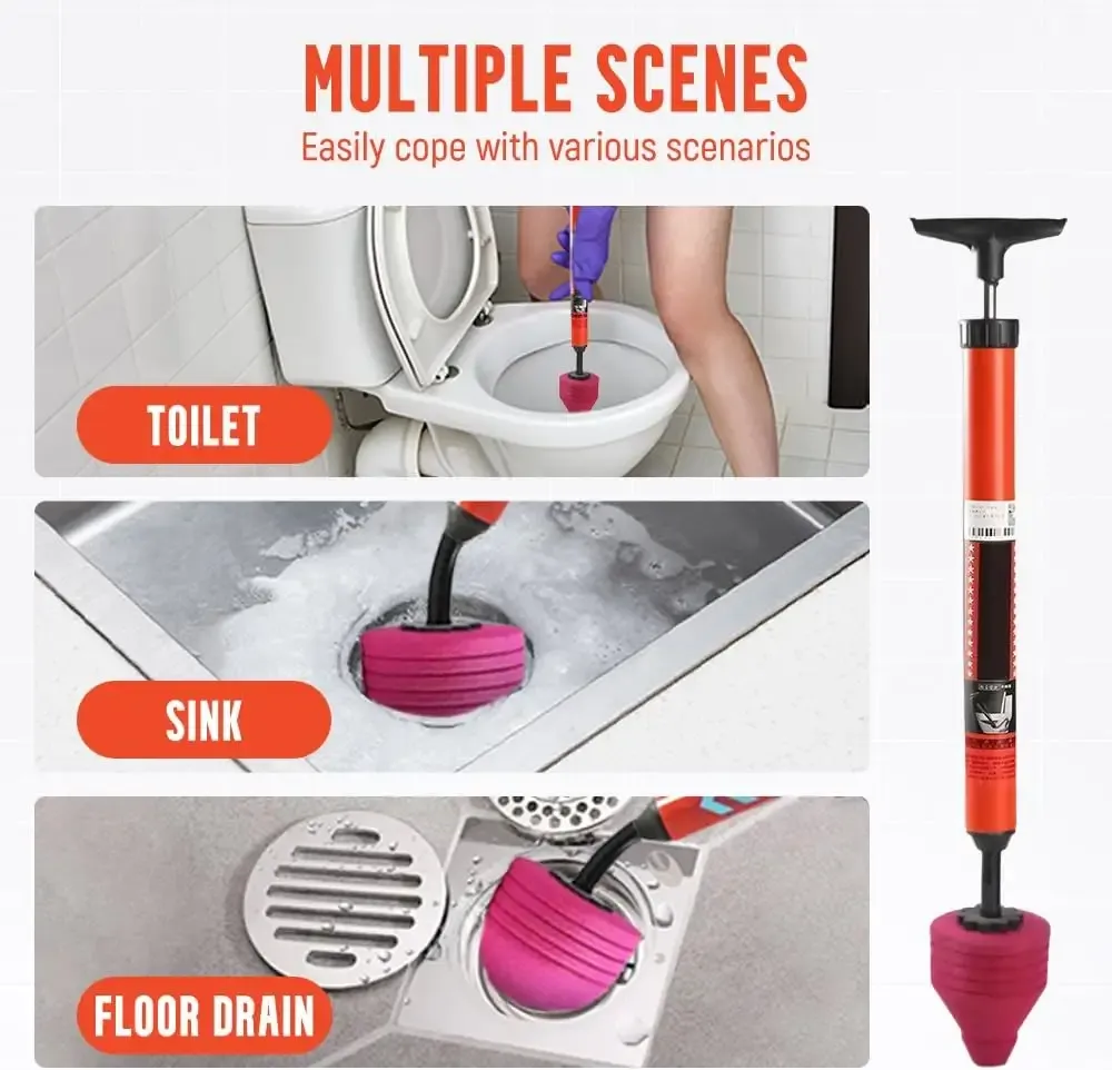 🏆LAST DAY SALE 🔥High Pressure Toilet Unblock a Shot
