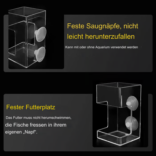 Clean food dispenser for aquariums