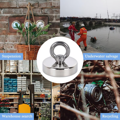 Fishing Magnet 100 LBS Pulling Force Heavy Duty Rare Earth Magnet