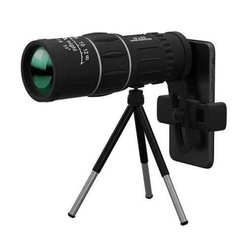 Portable monocular telescope with high magnification