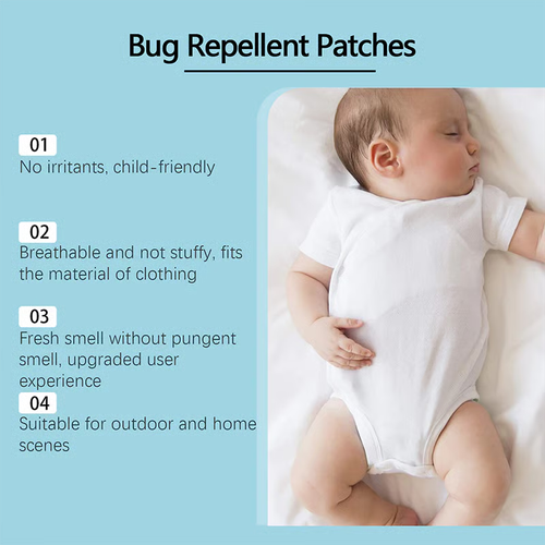 Gentle Waterproof & Sweatproof Mosquito Repellent Patches with Cute Designs