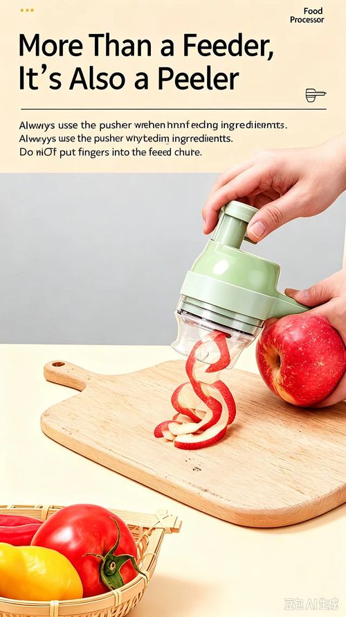Compact, handheld, electric multifunctional food processor for home use