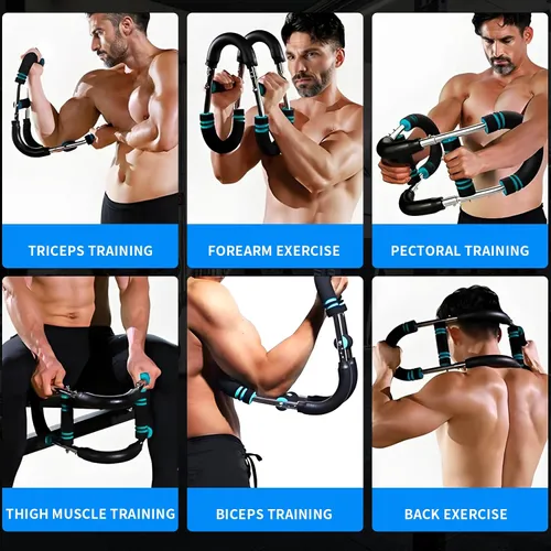 Adjustable Arm Strength Trainer - Portable Muscle Building Device