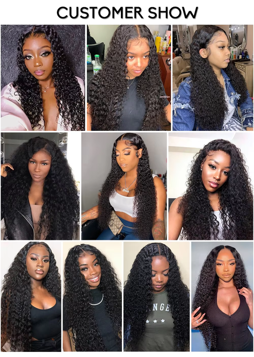 Lace Water Wave Glue-free Human Wig