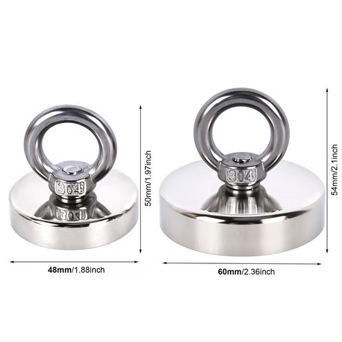Fishing Magnet 100 LBS Pulling Force Heavy Duty Rare Earth Magnet