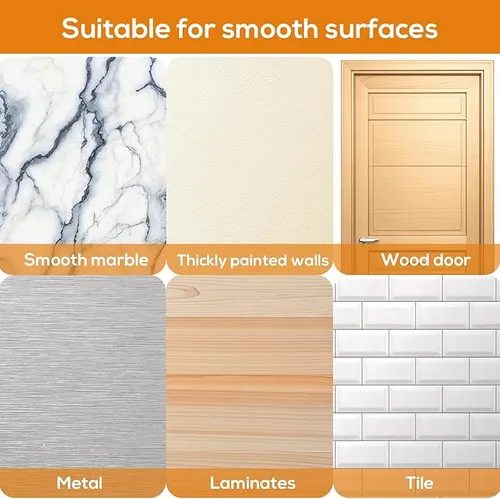 🔨10 Pack Adhesive Wall Hooks, Wall Hangers Without Nails, No Damage Picture Hooks Waterproof and Rustproof to use Inside Kitchen, Bathroom, Home and Office