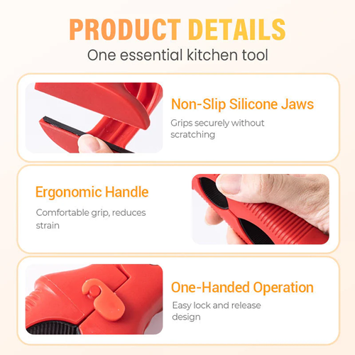 🍽️ 3-in-1 Silicone Bowl & Plate Clamp | LAST DAY 50% OFF!! | Non-Slip Grip for Food Storage & Transport | Final Chance Kitchen Helper Gift 🎅✨