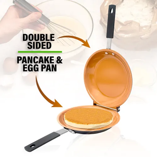 💕 DOUBLE SIDED NON-STICK FRYING PAN