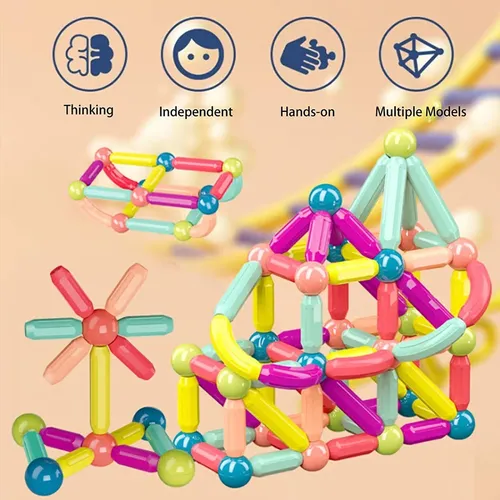 Magnetic Balls and Sticks Educational Magnetic Building Blocks