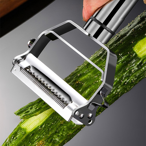 Multifunctional vegetable peeler made of stainless steel