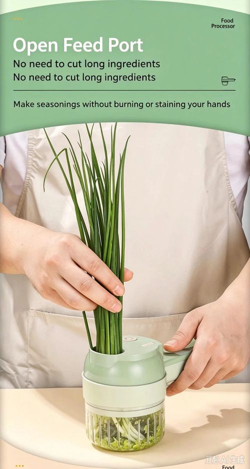 Compact, handheld, electric multifunctional food processor for home use