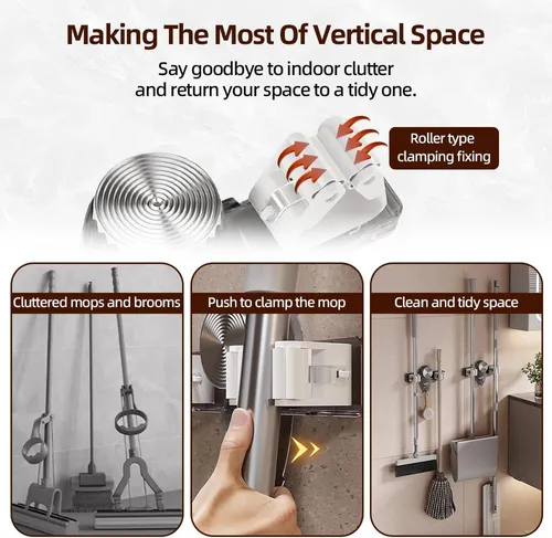 Broom Holder Mop Hanger