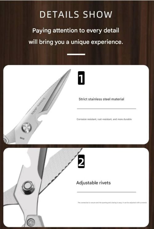 These heavy duty scissors slice through anything quickly and effortlessly Up to 50% Limited