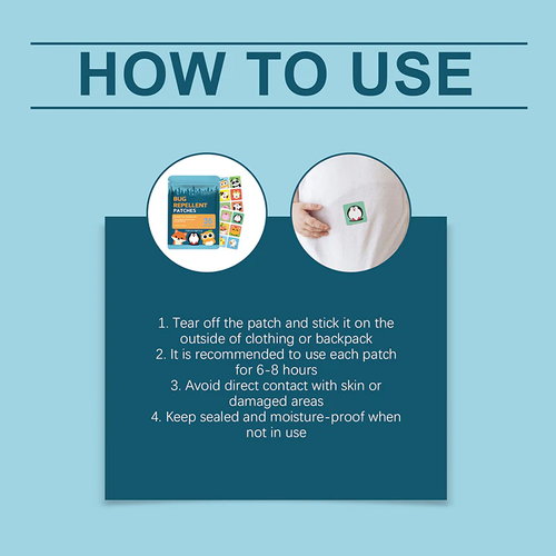 Gentle Waterproof & Sweatproof Mosquito Repellent Patches with Cute Designs