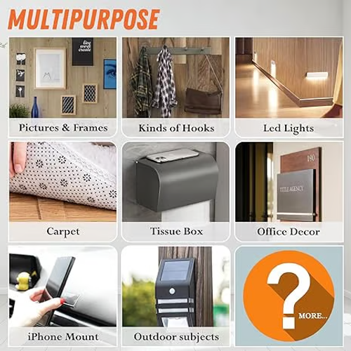 ✨Extra Large Double Sided Tape , Clear & Tough Nano Tape, Multipurpose Mounting Tape