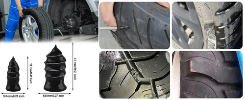 Tire Repair Vacuum Rubber Nails Kit