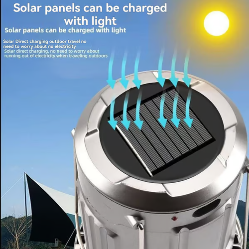 ⛺ Still worried about no light at night for outdoor activities or power outage? Try this solar tent light!