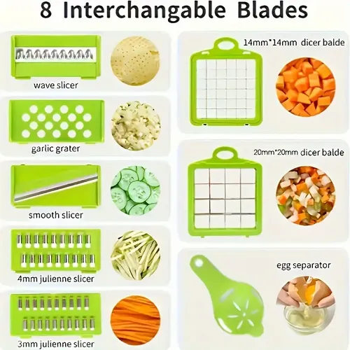 16 In 1 Vegetable Fruit Chopper Cutter Food Onion Veggie Dicer Slicer Kitchen