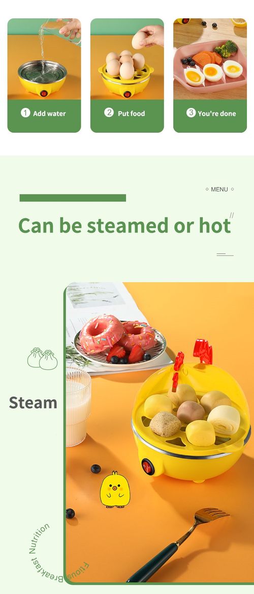 🐔 7-Egg Electric Steamer – Cook 7 at Once, Auto Shut‑Off & Cute Chicken Design